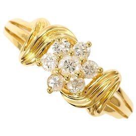 Autre Marque 18K Gelbgold Diamantring Golden