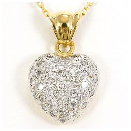 Autre Marque Colar de ouro 18K com diamante Dourado
