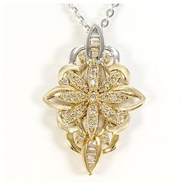 Autre Marque 18K Gold Necklace with Diamond Golden
