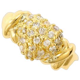 Autre Marque 18K Gelbgold-Ring mit Diamant Golden