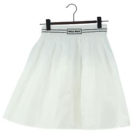 Miu Miu Rock aus Baumwolle Weiß Auth 182059M Weiß
