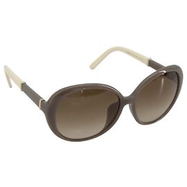 Chloé Óculos de sol Chloe em plástico Cinza Auth BA13223 Marrom