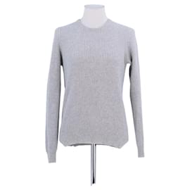 Eric Bompard Grauer Kaschmirpullover Grau