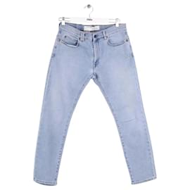 Off White Vaqueros de corte recto azules Azul