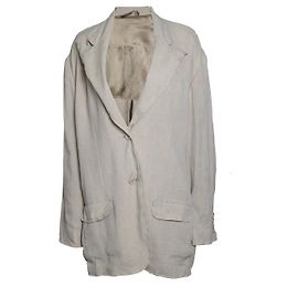 Acne studios, Blazer de lino beige Otro
