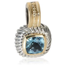 Pingente Topázio Petite Albion em Ouro Amarelo e Prata de Lei David Yurman Outro