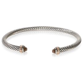 David Yurman Rose Gold & Sterling Silver Morganite Cable Classic Armband Andere