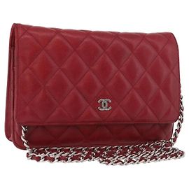 Portefeuille Chanel on Chain en cuir Multicolore