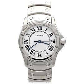 Relógio Cartier Santos Round MM W20027K1 SS Quartz Outro