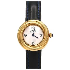 Montre Cartier Must Trinity plaqué or à quartz Autre