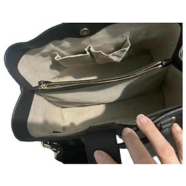 Gucci Microguccissima Bolsa Tote de Couro Preto Preto