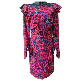 Robe Balenciaga à fleurs roses Autre
