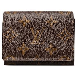 Louis Vuitton Monogram Kartenetui Braun