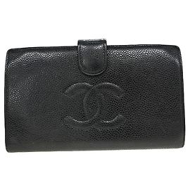 Cartera Chanel Timeless CC Caviar Long Negro