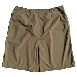 Prada Nylon Midi-Rock Beige