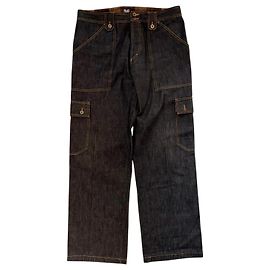 D&G Pantaloni Cargo in Denim Dolce & Gabbana Blu scuro