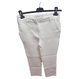 Christian Dior Pantalones Blancos de Algodón Blanco