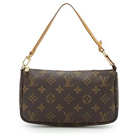 Louis Vuitton Pochette Accessoires en Toile Monogramme Marron Vintage Marron