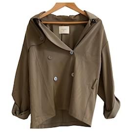Autre Marque Jaqueta camisa trench AMERI Marrom