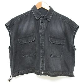 Giacca camicia in denim Sacai Nero