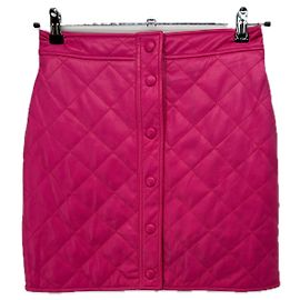 Falda acolchada rosa Msgm Rosa