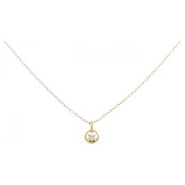 Autre Marque Collier en diamant Au750 Doré