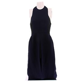 Dior Navy Blue Wool Dress Size S Navy blue