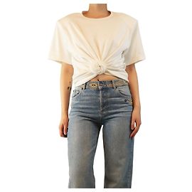 Magda Butrym White gathered top - size S White