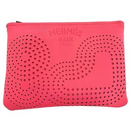 Hermès Hermes Neo Bainzen aux Soleils Cosmetic Pouch Pink