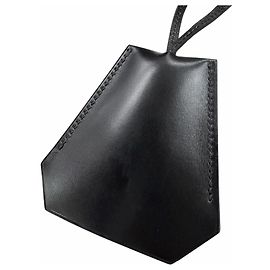 Hermès HERMES Vintage Leather Necklace Black