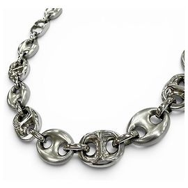 Christian Dior Collana a maglie CD Dior Homme Argento