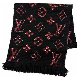 Stola Louis Vuitton Giant Monogram Jungle Nero