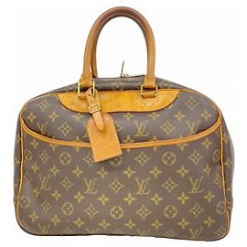 Borsa Louis Vuitton Monogram Deauville Marrone
