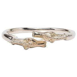 Hermès Ravinet d Enfert Doppelkopfpferd Armband aus versilbertem Palladium Silber