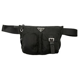 Borsa a tracolla multi tasche in Tessuto nero Prada Nero