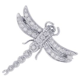 Tiffany & Co. Libellen-Diamantbrosche Silber