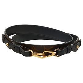 Alça de Ombro Monogram Louis Vuitton Marrom Preto