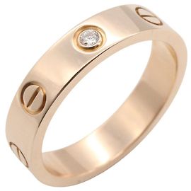 Bague Mini Love de Cartier en or rose 18K Doré Autre