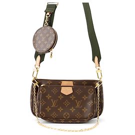 Louis Vuitton Monogram Multi Pochette Accessoires Caqui Monograma