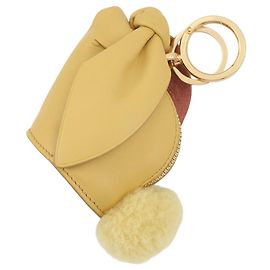Loewe Yellow Leather Pouch Handbag Yellow