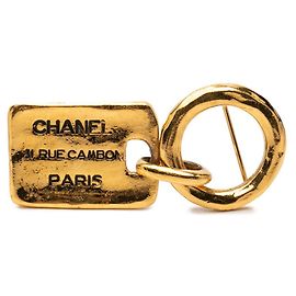 Spilla Chanel placcata oro D'oro