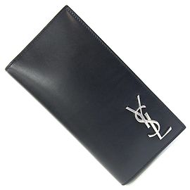 Cartera Continental Cassandra de Saint Laurent en piel negra Negro