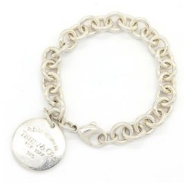 Tiffany & Co. Return to Round Tag Armband Silber