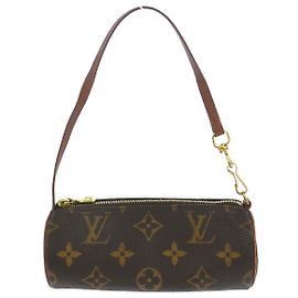 Louis Vuitton Papillon Pochette Monogram Canvas Mini Marrone