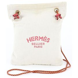 Hermès Borsa a tracolla in pelle Hermes Aline PM Rosso Beige