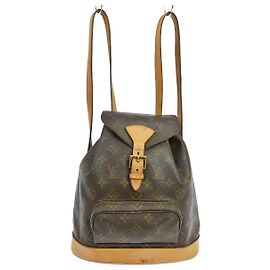 Louis Vuitton Montsouris Backpack Monogram Canvas MM Brown