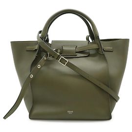 Céline Sac à main 2WAY Celine Leather Big Bag Small Vert
