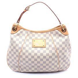 Bolsa de Ombro Louis Vuitton Galliera PM PVC Couro Branco