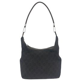 Bolsa de ombro Gucci GG Canvas e couro Marrom