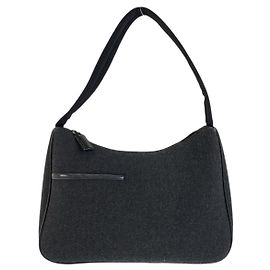 Bolsa de lã e nylon Prada Cinza